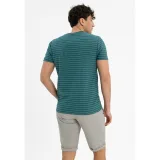 Pánské tričko s krátkým rukávem VOLCANO TM-ULF-TURQUOISE · záber 3