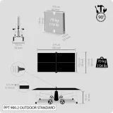 PONGORI Outdoorový stôl na stolný tenis PPT 900.2 sivý bez · záber 2