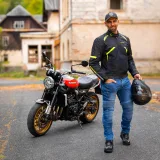 Letná moto bunda W-TEC Timuco Farba čierna-fluo, · záber 4