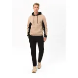 Pánská mikina s kapucí VOLCANO BLOCK-102-BEIGE · záber 4