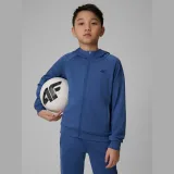 Chlapecká tréninková mikina se zipem 4F JUNIOR SWEATSHIRT FNK M690-31S-NAVY · záber 1