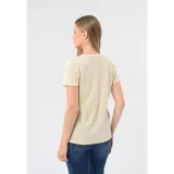 Dámske tričko s krátkym rukávom VOLCANO T-DECORE-CREAM · záber 4