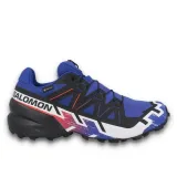 Pánska bežecká trailová obuv SALOMON Speedcross 6 GTX Equipe M surf web fiery red white · záber 3