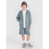 Chlapecká mikina se zipem 4F JUNIOR SWEATSHIRT-JWSS25TSWSM1522-46S-TURQUISE · záber 4