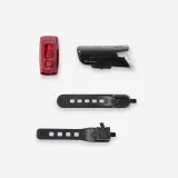 DECATHLON Súprava osvetlenia na bicykel LED ST 110 USB predné a zadné svetlo na batérie bez · záber 2
