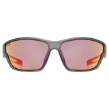 Cyklistické okuliare UVEX brýle Sportstyle 806 Smoke Matt Mirror Red · záber 3