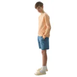 Chlapčenské teplákové kraťasy 4F JUNIOR SHORTS CAS-4FJWSS24TSHOM279-32S-DENIM · záber 4