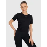 Dámské tréninkové tričko s krátkým rukávem 4F TSHIRT FNK F1524-WAW25TFTSF1524-20S-DEEP BLACK · záber 2