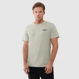 Pánské tričko regular s potiskem - olivové/khaki · záber 1