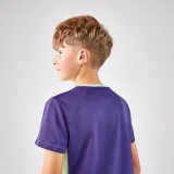 KUIKMA Detské tenisové tričko Dry s okrúhlym golierom zelené 5-6 r (113-122 cm) · záber 2