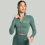 STRIX Dámský top Cropped Seamless Moss - Velikost: L | Barva: zelená · záber 1