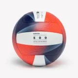 KIPSTA Volejbalová lopta V500 bielo-modro-červená 5 · záber 2
