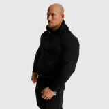 Fitness mikina bez zipsu Iron Aesthetics Unbroken, čierna · záber 5