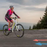 Crussis Dámsky cyklistický dres s dlhým rukávom čierno-ružová - XS · záber 3