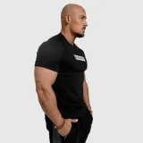 Pánske fitness tričko Iron Aesthetics Boxed, čierne · záber 5