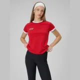 Dámské regular tričko s potiskem - červené · záber 1