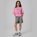 T-shirt boxy s potlačou dievčenský - ružový · záber 2