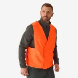 SOLOGNAC Poľovnícka reflexná vesta 100 oranžová L-XL · záber 1