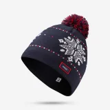 WEDZE Lyžiarska žakárová čiapka modrá M (56-59 cm) · záber 1