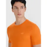 Pánské běžecké tričko s krátkým rukávem 4F TSHIRT FNK-WSS25TFTSM1262-70S-ORANGE · záber 2