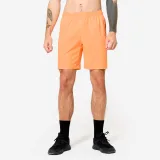 DOMYOS Šortky na fitness s vreckami na zips oranžové 2XL · záber 1