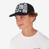 DECATHLON Detská šiltovka Trucker surf Surfallday čierna S (53-56 cm) · záber 2