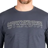 Pánske turistické tričko s dlhým rukávom NORTHFINDER DENES-464bluenights · záber 5