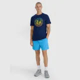 T-shirt regular s potlačou pánsky - tmavomodrý - Farba: modrá | Pohlavie: Pánske · záber 2