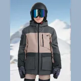 Dětská snowboardová bunda membrána 10000 - hnědá · záber 1