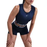 Dámske tréningové tričko bez rukávov NIKE PRO DF CROP TANK MIDNIGHT NAVY WHITE · záber 4