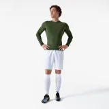 KIPSTA Futbalové termotričko Keepdry s dlhým rukávom kaki M · záber 1