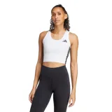 Dámské tréninkové tílko ADIDAS WE 3S CROP TANK WHITE BLACK · záber 1