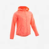 DOMYOS Dievčenská bunda 500 na cvičenie koralová 14-15 r (160-166 cm) · záber 1