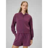 Dámska mikina so zipsom 4F SWEATSHIRT F2178-60S-BURGUNDY · záber 2