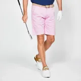 INESIS Pánske bavlnené golfové chino šortky MW500 svetloružové 3XL · záber 1