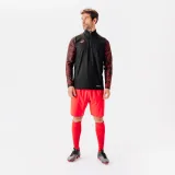 KIPSTA Mikina Viralto Wavy Club s 1/2 zipsom čierno-červená M · záber 2