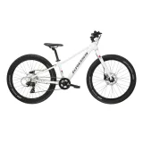 Kross Level JR 2.0 24" - model 2025 biela / čierna / lesk - S (12", 130-150 cm) - Veľkosť: 130-150, S, 24 | Farba: biela, čierna · záber 1