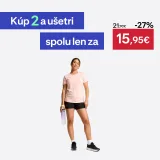 DECATHLON Dámske fitness tričko COOLMAX krátky rukáv ružové L · záber 1