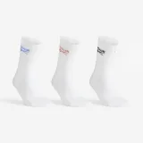 REEBOK Športové ponožky vysoké s logom 3 páry biele 39-42 · záber 1