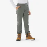 QUECHUA Detské zimné turistické nohavice NH100 7-15 r. kaki 7-8 r (123-130 cm) · záber 1