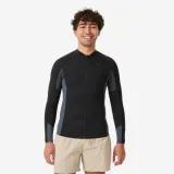 DECATHLON Pánsky top na šnorchlovanie z prír. kaučuku Yulex 1,5 mm dlhý rukáv čierny L · záber 1