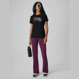 T-shirt regular s potlačou dámsky - čierny - Farba: čierna · záber 4