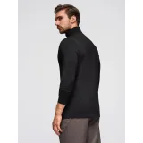 Pánske tričko s dlhým rukávom OMBRE Longsleeve OM-LSCL-0130 V-1 black · záber 4