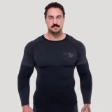 Безшевна блуза с дълъг ръкав OG1 Black/Grey - GymBeam - Размер: XXL | Тегло: 0,355 g | Опаковка: 60 · záber 1