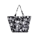 Plážová taška FUNDANGO Almaraz Beach Bag-899-black pattern · záber 1