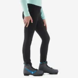 INOVIK Detské hrejivé legíny XC S Tight 100 na bežecké lyžovanie čierne 6 rokov · záber 1