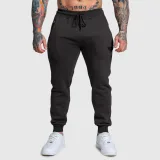 Jogger tepláky Iron Aesthetics Round, sivé · záber 2