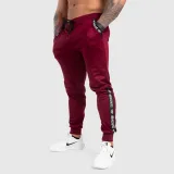 Jogger tepláky Iron Aesthetics Partial, bordové · záber 3