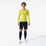 KIPSTA Futbalové spodné termotričko Keepdry dlhý rukáv žlté S · záber 1