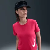 Dámské běžecké tričko s krátkým rukávem NIKE W NK TEMPO SWSH HBR DF SS TOP RUSH PINK WHITE · záber 3